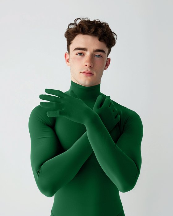 5012 M Emerald Seamless Long Sleeve Shirt Armsocks