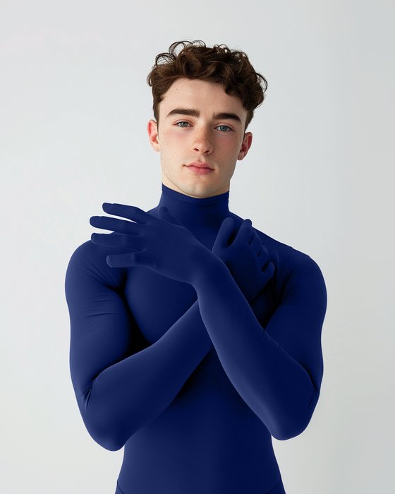 5012 M Navy Seamless Long Sleeve Shirt Armsocks