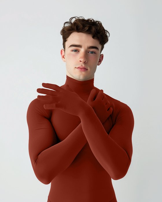 5012 M Rust Seamless Long Sleeve Shirt Armsocks