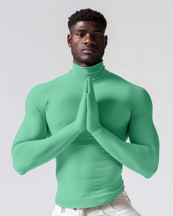 5012 M Scout Green Seamless Long Sleeve Shirt Armsocks