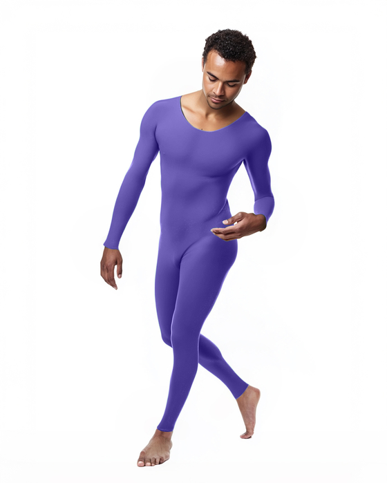 5014 M Lavender Seamless Catsuit Bodystocking