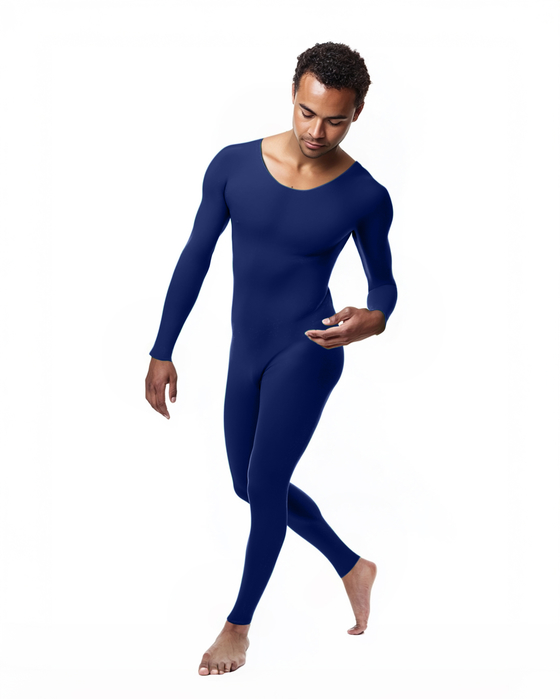 5014 M Navy Seamless Catsuit Bodystocking