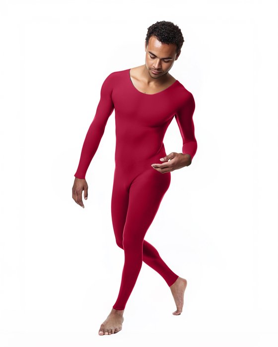 5014 M Red Seamless Catsuit Bodystocking