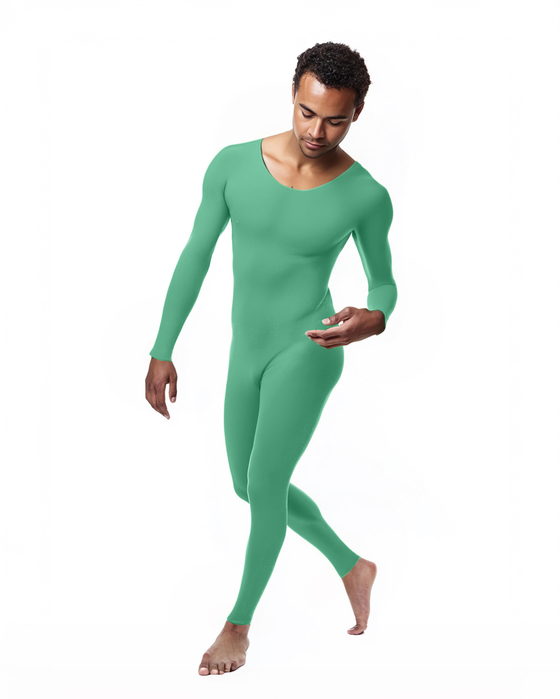 5014 M Scout Green Seamless Catsuit Bodystocking