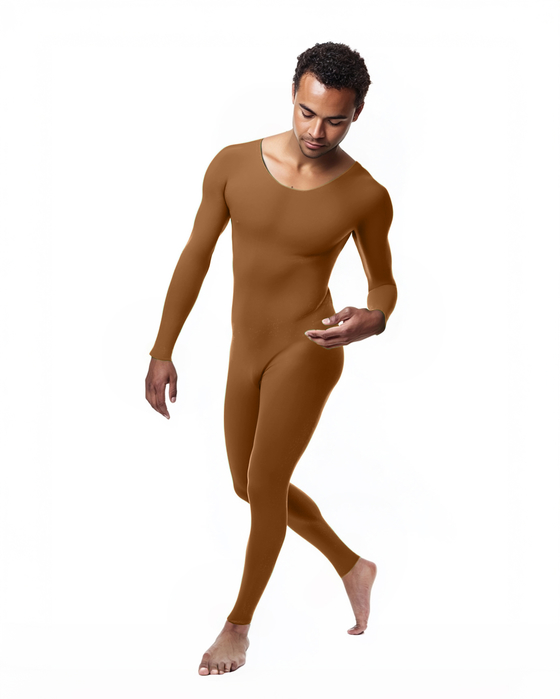 5014 M Toffee Seamless Catsuit Bodystocking