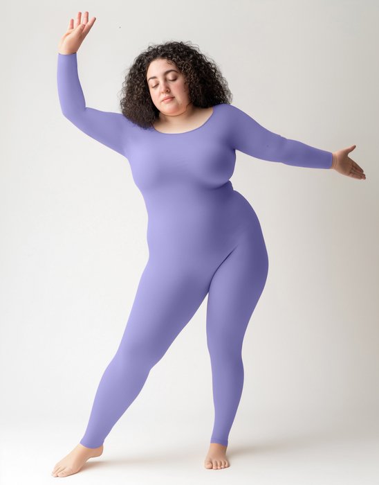 Mens Lilac Seamless Second Skin Catsuit Bodystocking Style# 5014 | We Love Colors