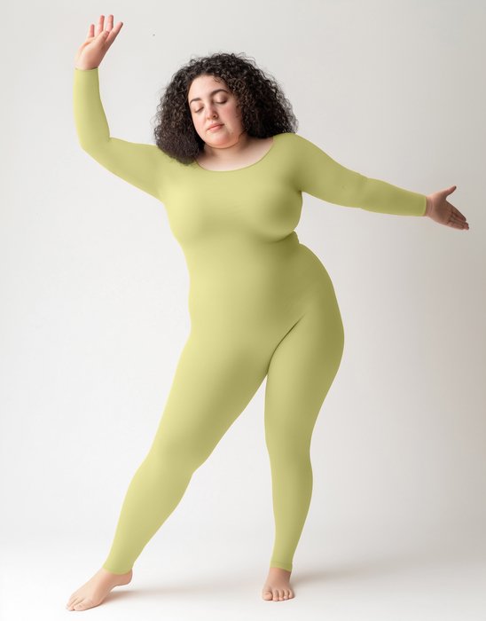 5014 W Maize Plus Seamless Catsuit Bodystocking