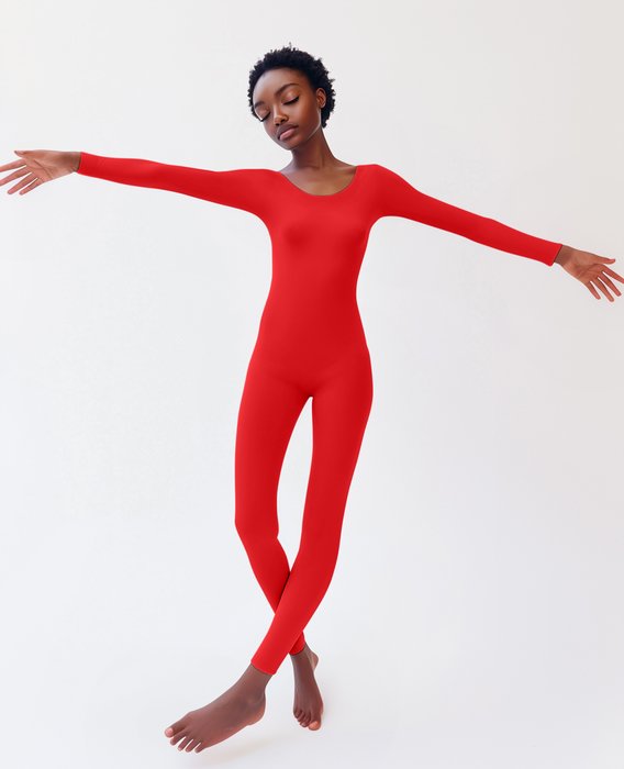 Mens Red Seamless Second Skin Catsuit Bodystocking Style# 5014 | We Love Colors