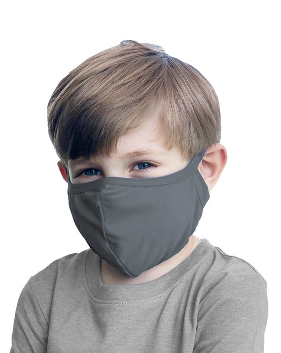 8075 Grey Kids Facemask