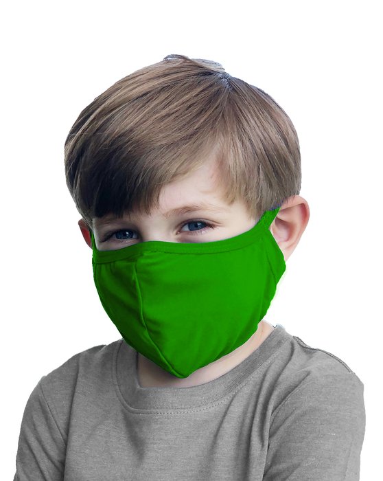 Kelly Green Kids Washable Color Mask Style# 8075 | We Love Colors