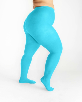 Adult Big Hole Footless Woman Leggings Neon Blue, $8.99