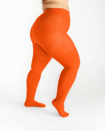 Black Orange Striped Plus Size Leggings Women, Halloween Witch Tights –  Starcove Fashion