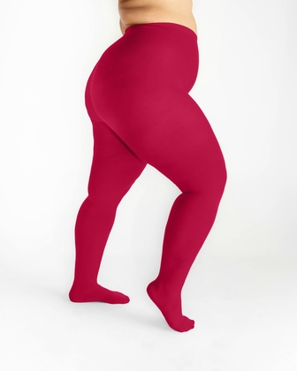 ADULT PLUS SIZE SOLID COLOR OPAQUE TIGHTS FITS 150-220 LBS
