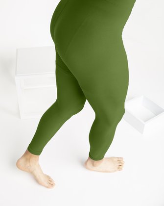 100 Polyester Casual Wear Women Olive Green Yoga Tights