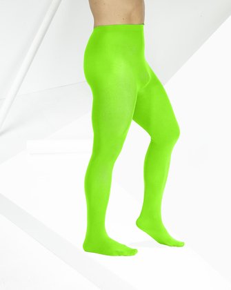 Neon Green Mens Tights