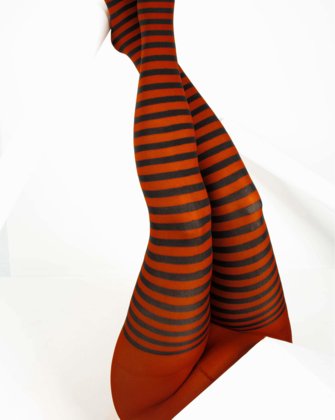 Brown Black Striped Tights Style# 1202