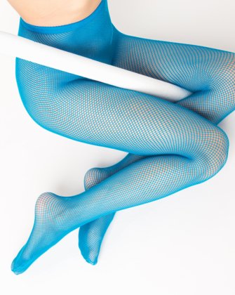 Long tights woman Sculpture II turquoise
