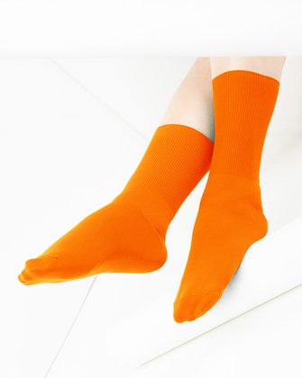 Neon Orange Womens Socks | We Love Colors